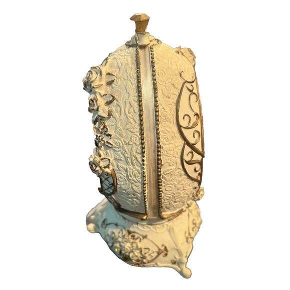 Vintage Musical Porcelain Egg With Angels Plays "Some Enchanted Evening" TB68 - Picture 5 of 8